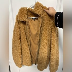 Sherpa Zip Up Oversized Bomber